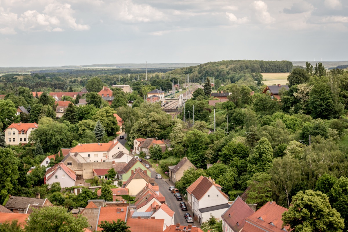 Blick über Bad Belzig im Naturpark Hoher Fläming